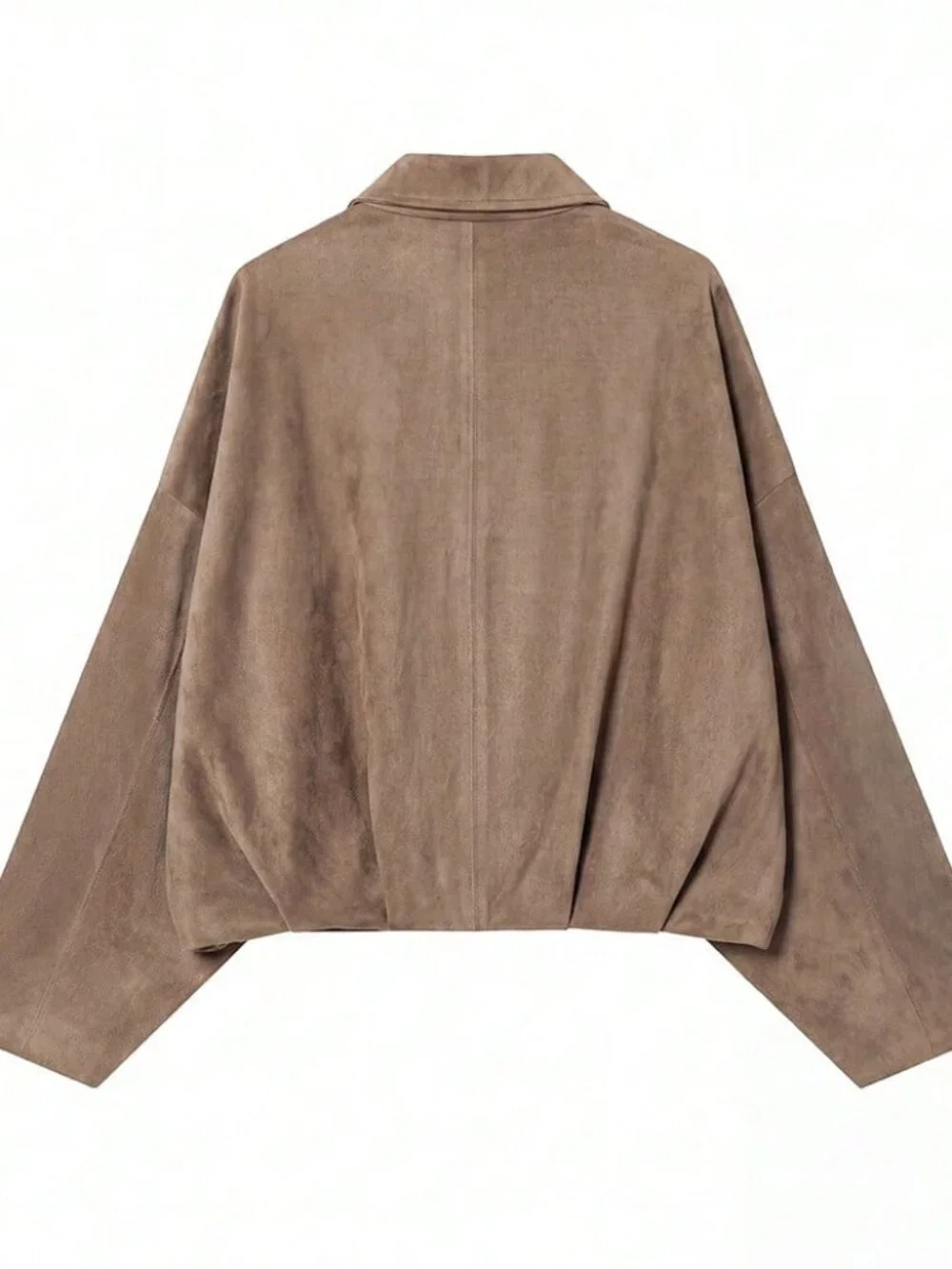 Maroon Casual Women's Loose Faux Fur Long Sleeve Single-Breasted Jacket